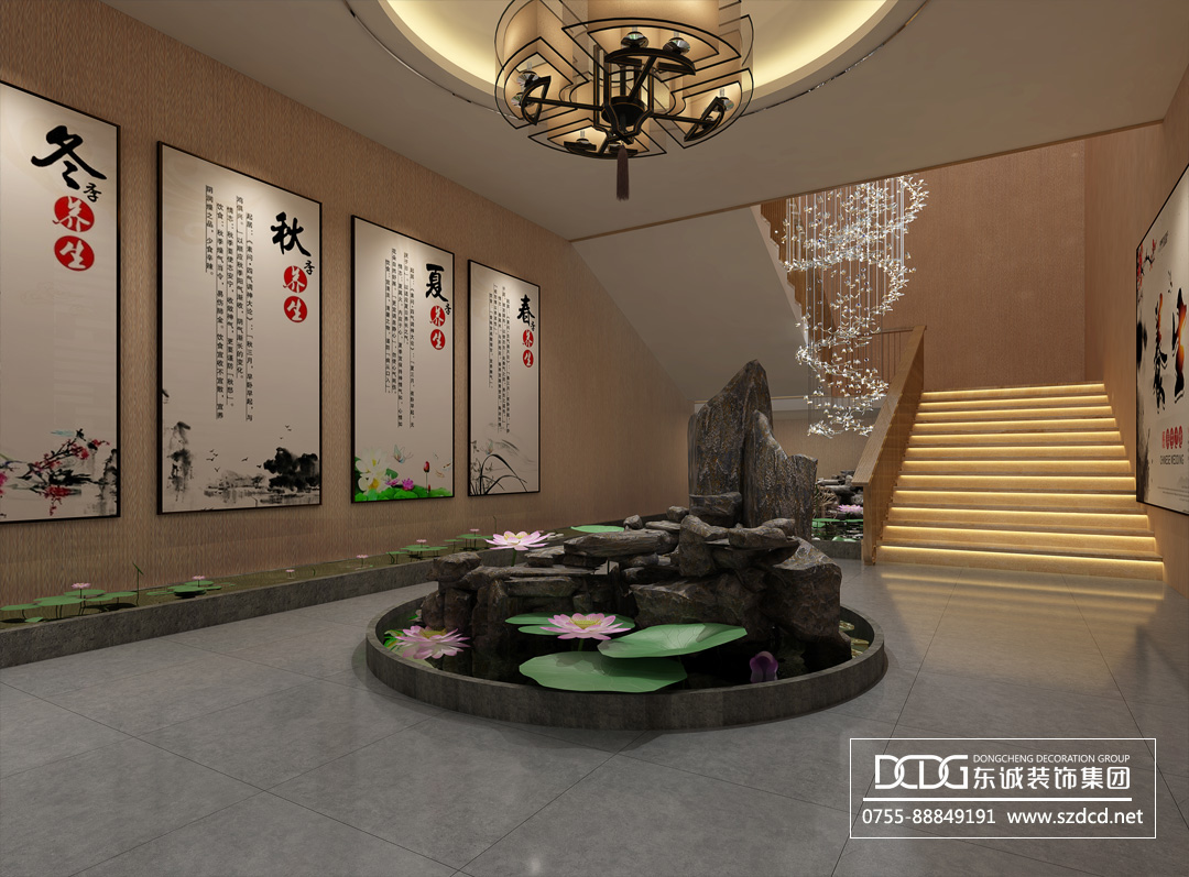 880㎡現(xiàn)代中式|君鶴堂健康養(yǎng)生館裝飾設計